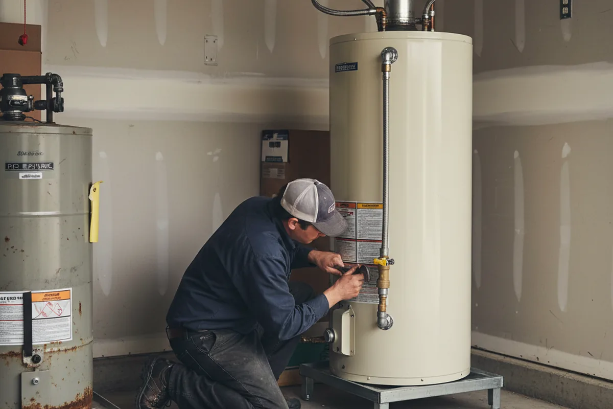Water heater and shutoff valve replacement in Port Charlotte